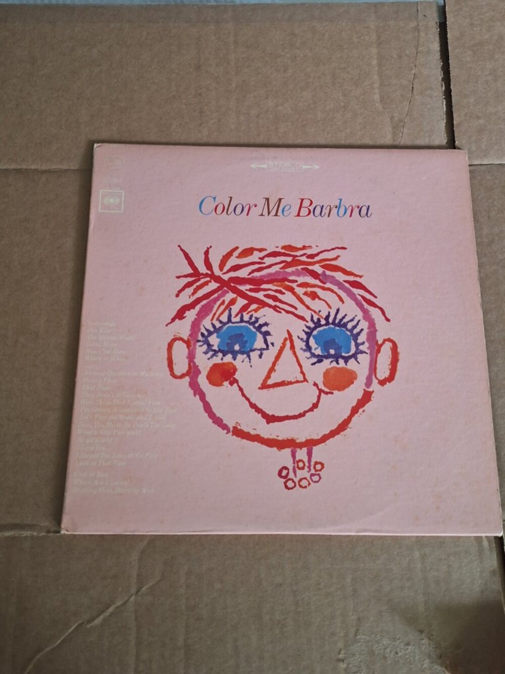 Barbra Streisand Color me Barbra lp record